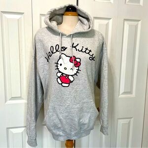 Oversized Sanrio Hello Kitty Grey Hoodie size large